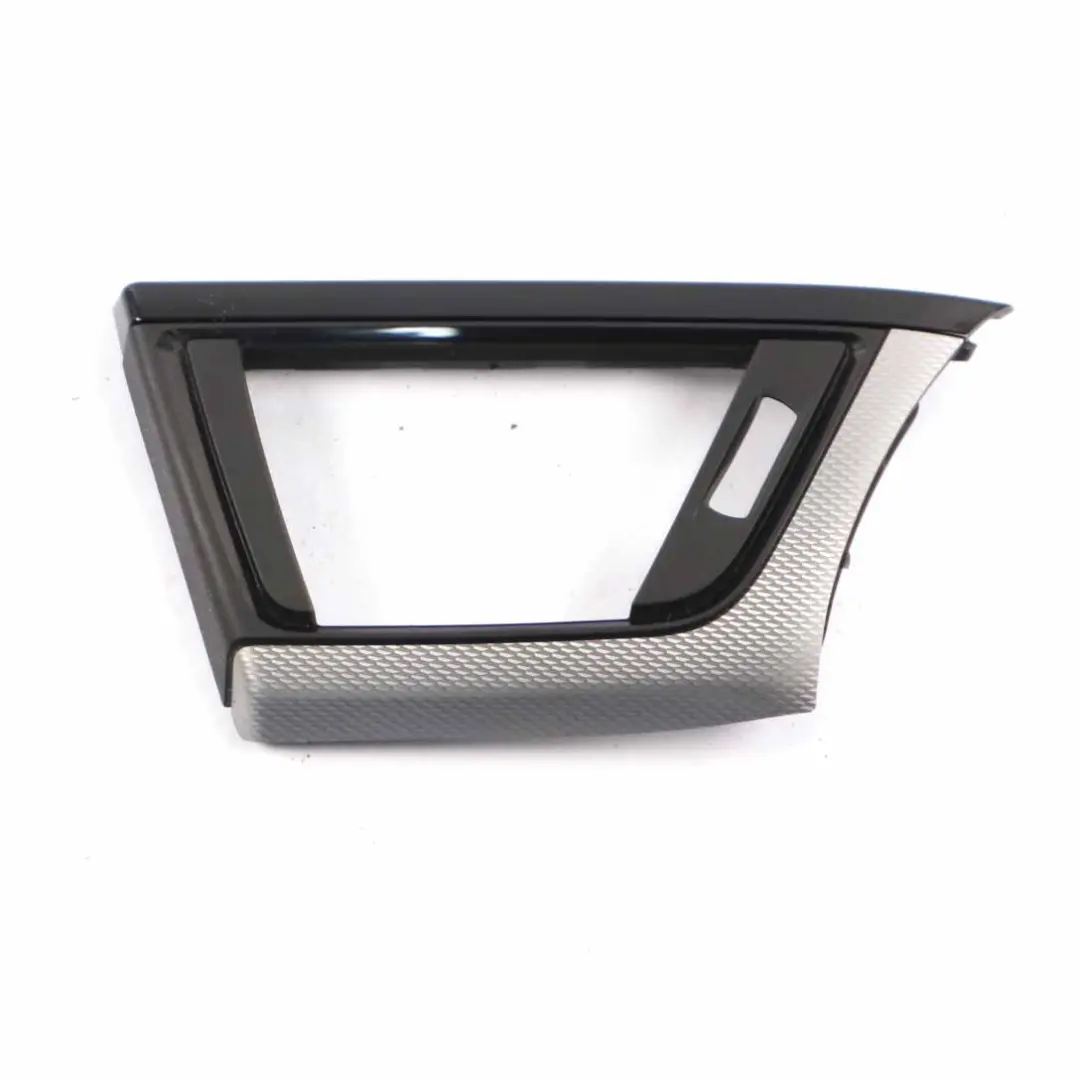 BMW F30 F31 Set Trim Dashboard Dash Cover Strip Hexagonal Aluminium Black Gloss - SKU rhd-8064256-1 - Part number 8064256