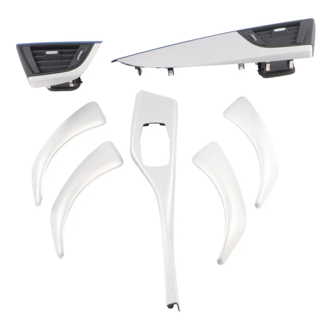 Dashboard Trim BMW F20 F21 F22 Panel Cover Passenger Hexagonal Blue Matt Set to with Part number 8064262 Dashboard Trim BMW F20 F21 F22 Panel Cover Passenger Hexagonal Blue Matt Set - SKU RHD-8064262-2 - Part number 8064262