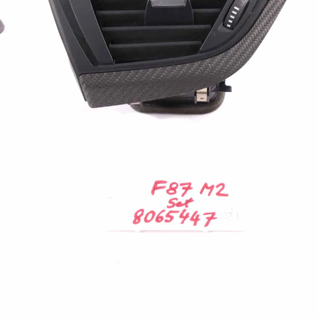 Dashboard Centre Console Interior Trim Strip Set Carbon to BMW F87 M2 Cover with Part number 8065447 BMW F87 M2 Cover Dashboard Centre Console Interior Trim Strip Set Carbon - SKU rhd-8065447 - Part number 8065447