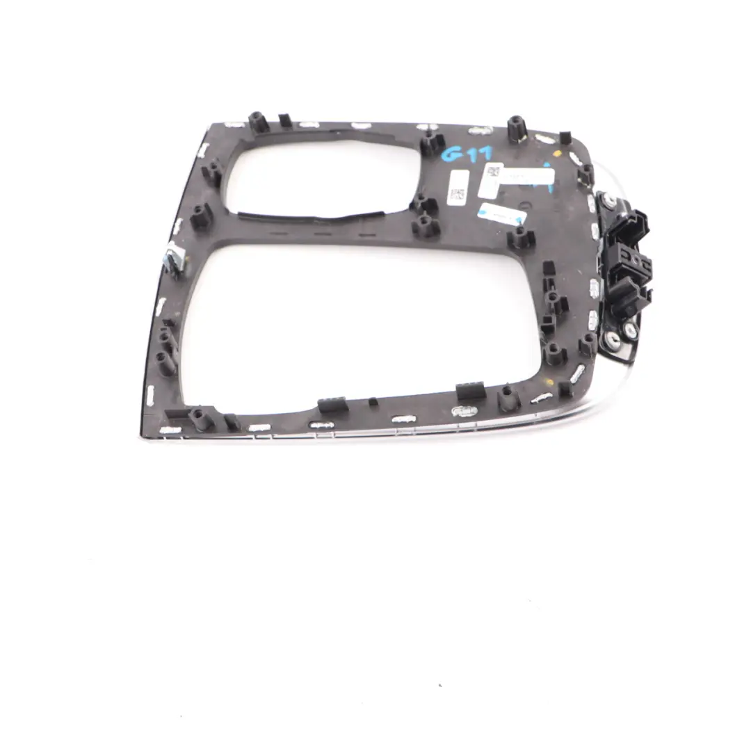 Selector Cover Lever Surround Frame Trim Fine Wood Black to BMW G11 Gear with Part number 8066676 BMW G11 Gear Selector Cover Lever Surround Frame Trim Fine Wood Black - SKU rhd-8066676 - Part number 8066676