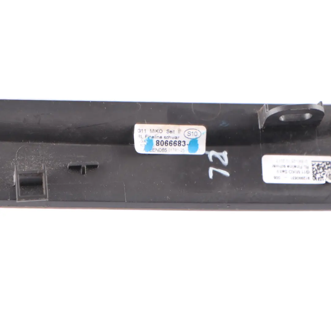 Centre Console Strip BMW G11 G12 Trim Left N/S Cover Fine Wood Black to with Part number 8066683 Centre Console Strip BMW G11 G12 Trim Left N/S Cover Fine Wood Black - SKU rhd-8066683 - Part number 8066683