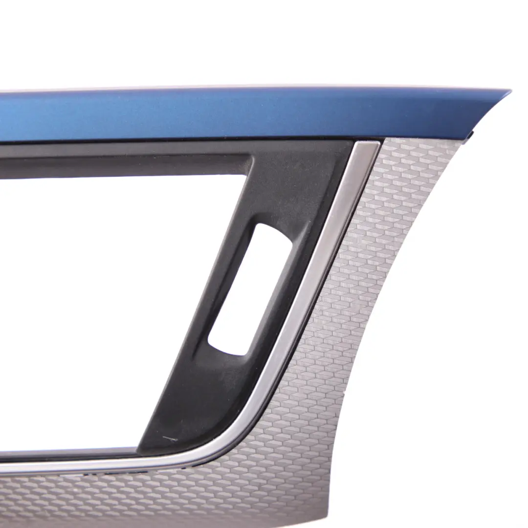 Driver Side Dash Cover Trim Panel Hexagonal Alu Blue Matt to BMW 3 F30 F31 LCI with Part number 8068620 BMW 3 F30 F31 LCI Driver Side Dash Cover Trim Panel Hexagonal Alu Blue Matt - SKU rhd-8068620 - Part number 8068620