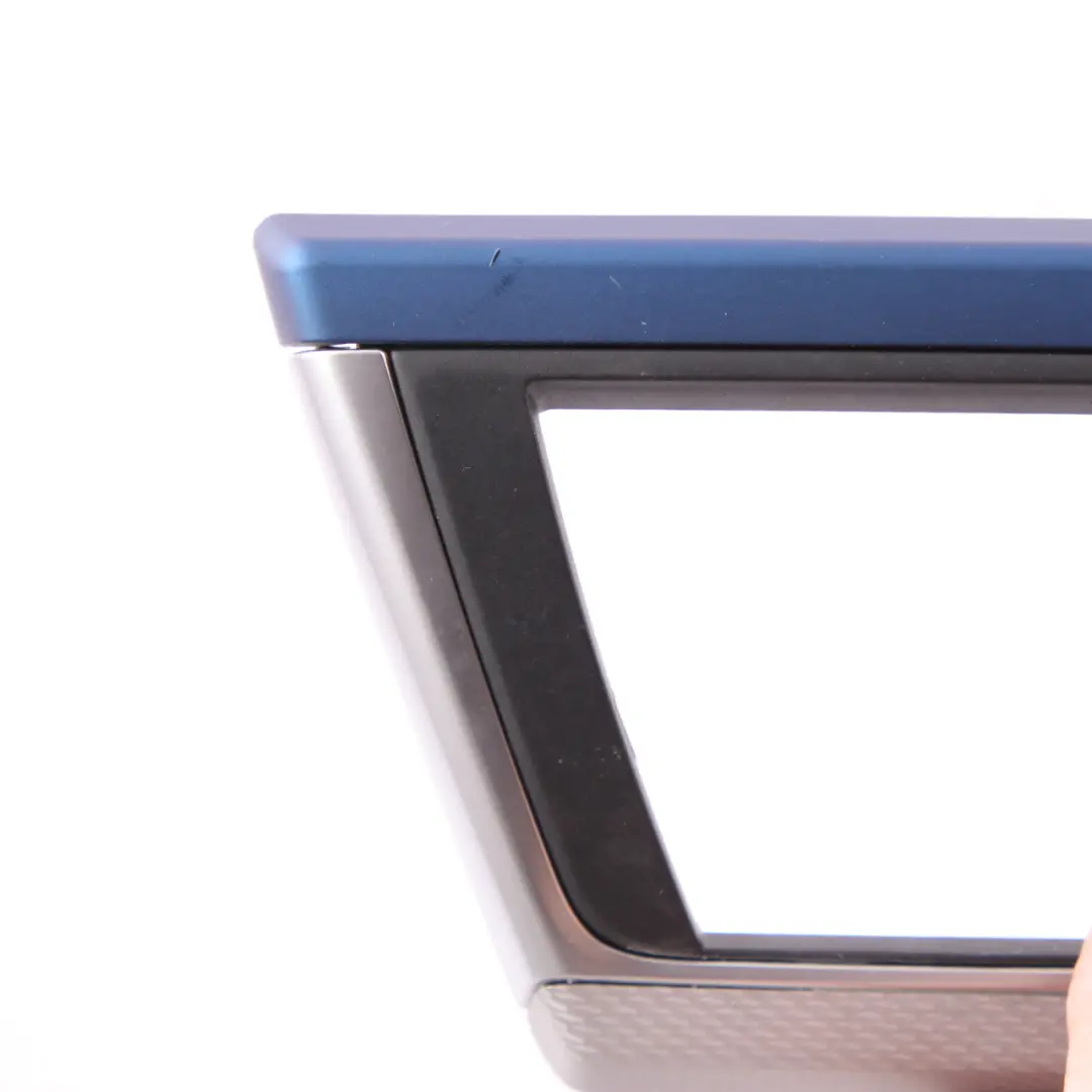 Driver Side Dash Cover Trim Panel Hexagonal Alu Blue Matt to BMW 3 F30 F31 LCI with Part number 8068620 BMW 3 F30 F31 LCI Driver Side Dash Cover Trim Panel Hexagonal Alu Blue Matt - SKU rhd-8068620 - Part number 8068620