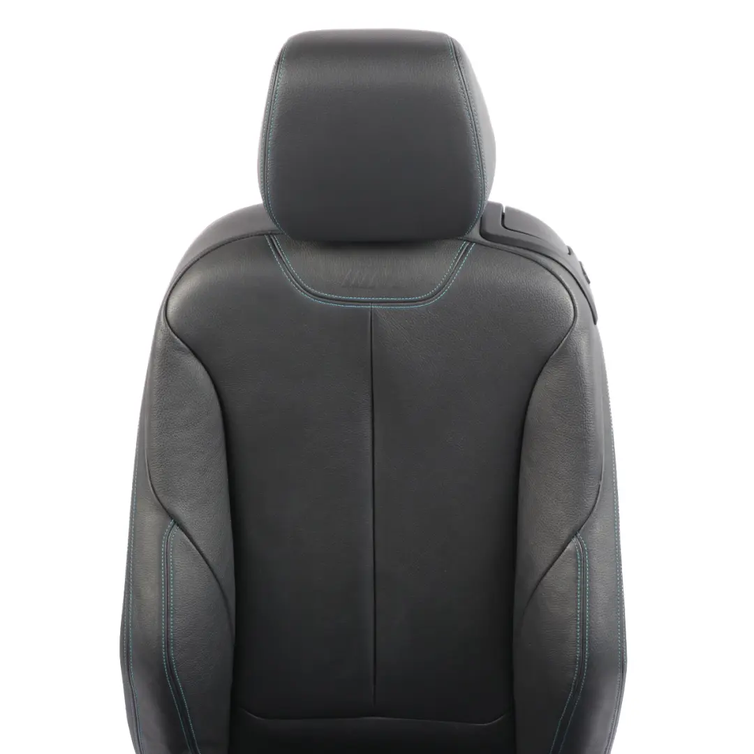 Front Seat Left N/S Heated Memory Leather Dakota Black Contrast Blue to BMW F87 M2 with Part number 8070719 BMW F87 M2 Front Seat Left N/S Heated Memory Leather Dakota Black Contrast Blue - SKU rhd-8070719-1 - Part number 8070719