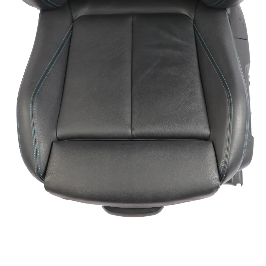 Front Seat Left N/S Heated Memory Leather Dakota Black Contrast Blue to BMW F87 M2 with Part number 8070719 BMW F87 M2 Front Seat Left N/S Heated Memory Leather Dakota Black Contrast Blue - SKU rhd-8070719-1 - Part number 8070719