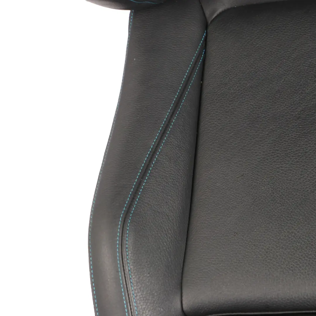Front Seat Left N/S Heated Memory Leather Dakota Black Contrast Blue to BMW F87 M2 with Part number 8070719 BMW F87 M2 Front Seat Left N/S Heated Memory Leather Dakota Black Contrast Blue - SKU rhd-8070719-1 - Part number 8070719