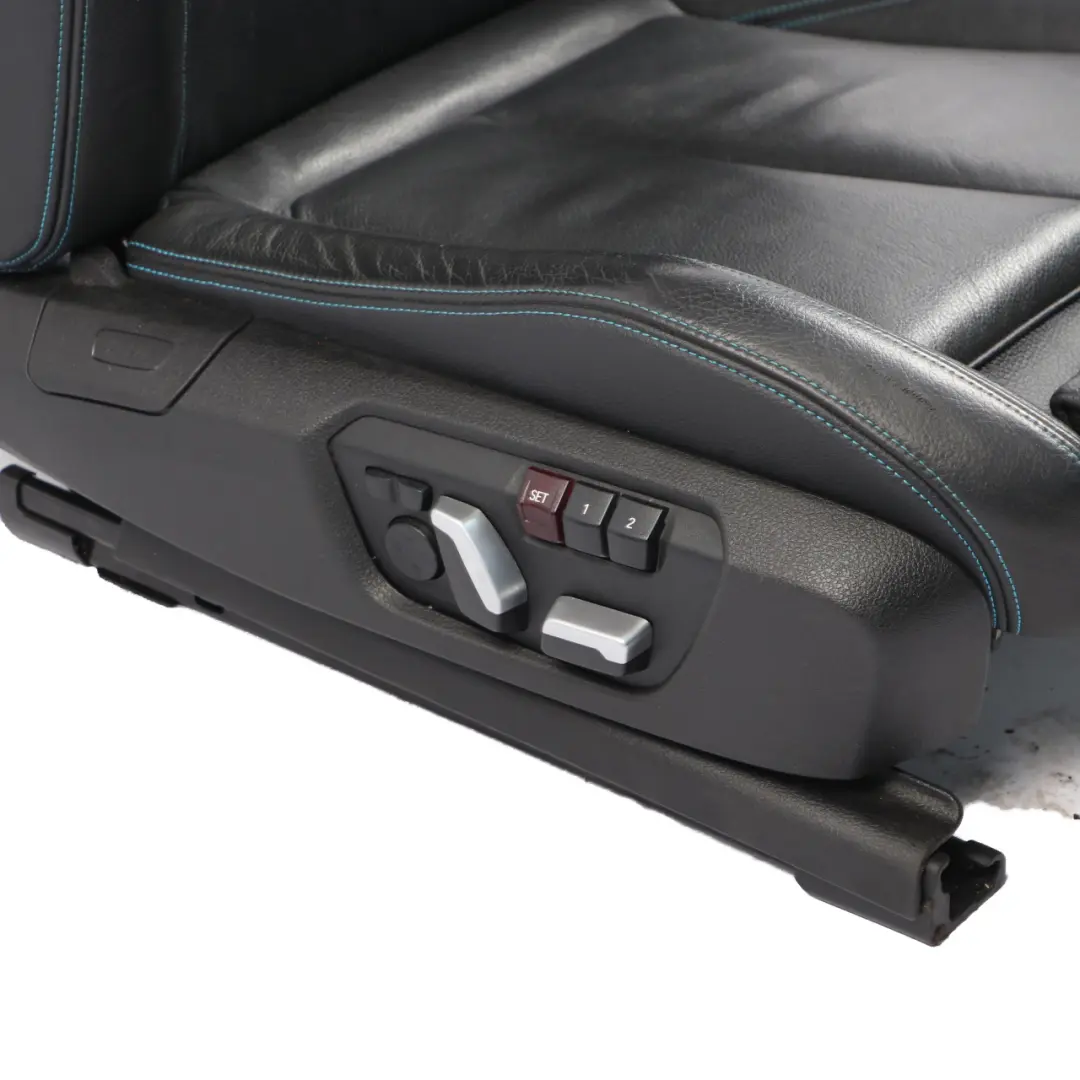 Front Seat Right O/S Heated Memory Leather Dakota Black Contrast Blue to BMW F87 M2 with Part number 8070720 BMW F87 M2 Front Seat Right O/S Heated Memory Leather Dakota Black Contrast Blue - SKU rhd-8070720-1 - Part number 8070720