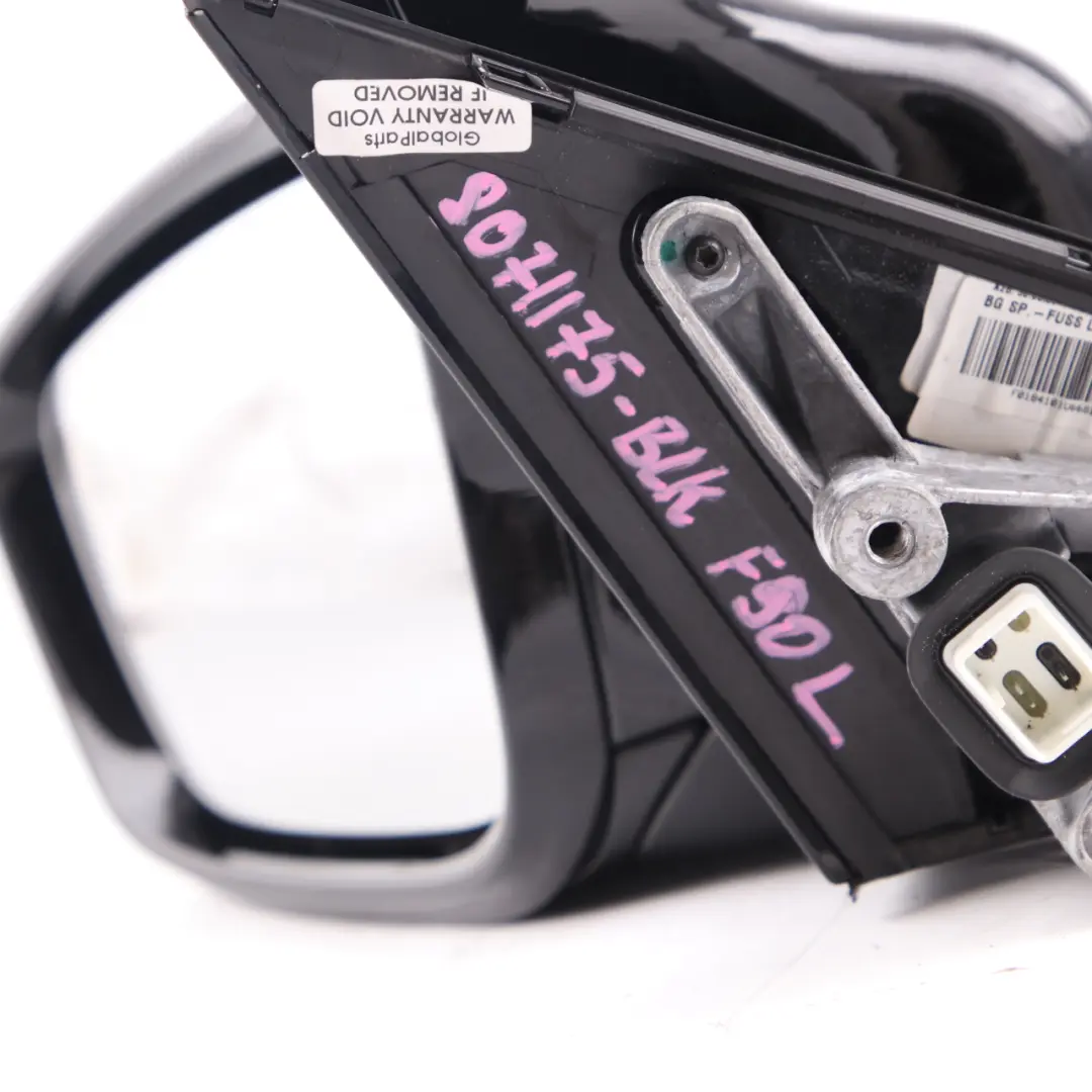 BMW F90 M5 Wing Mirror M Sport High Gloss 9 Pins Left N/S Black Heated - SKU rhd-8071175-BLK - Part number 8071175