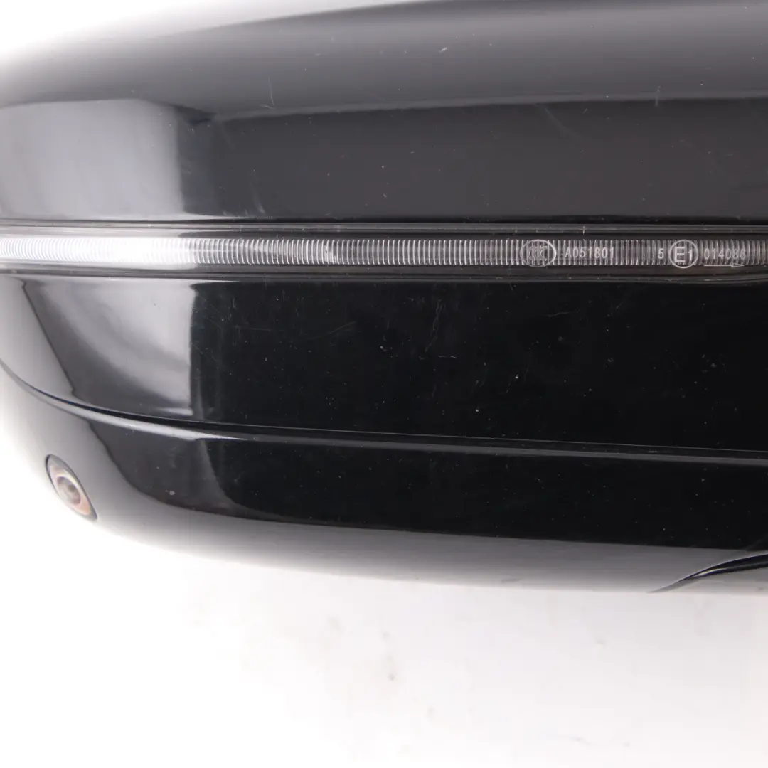BMW F90 M5 Wing Mirror M Sport High Gloss 9 Pins Right O/S Black Heated - SKU rhd-8071176-BLK - Part number 8071176