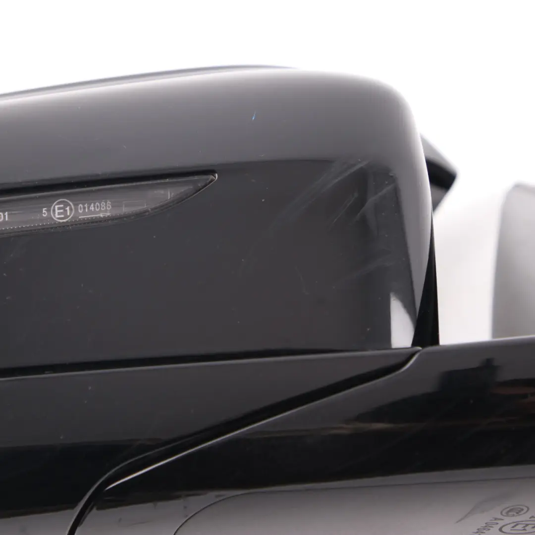 BMW F90 M5 Wing Mirror M Sport High Gloss 9 Pins Right O/S Black Heated - SKU rhd-8071176-BLK - Part number 8071176