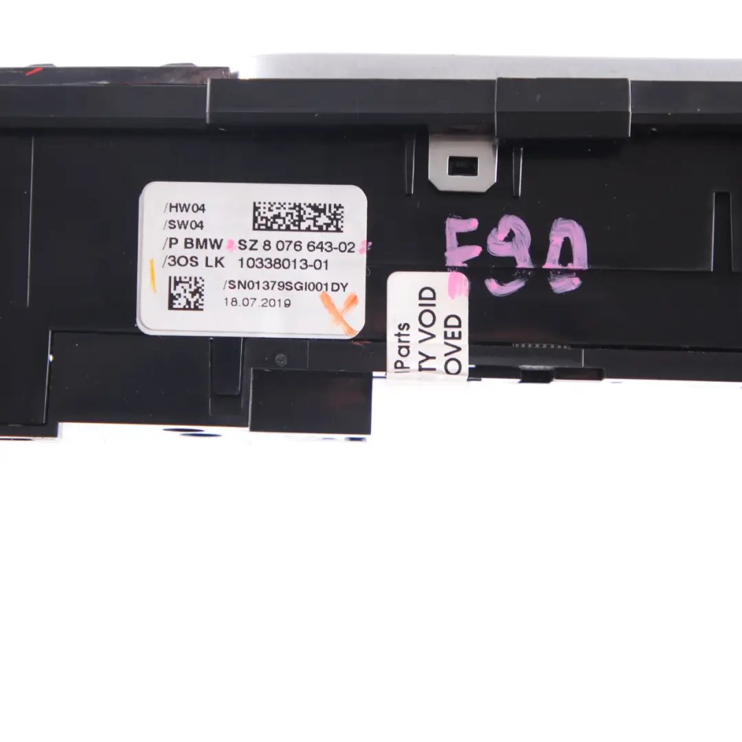 BMW F90 M5 Centre Console Switch Button Operating Unit PDC Setup - SKU rhd-8076643 - Part number 8076643