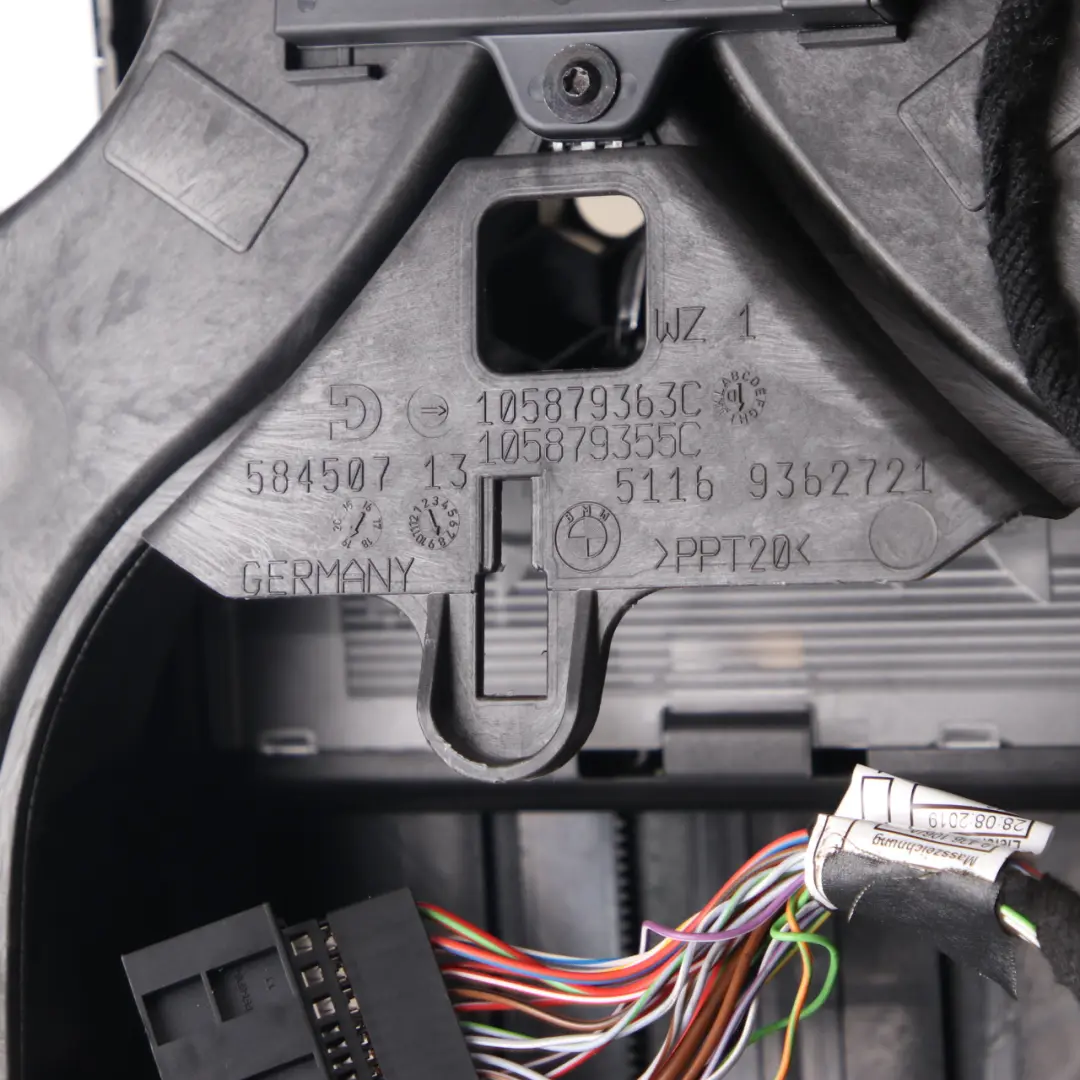 Centre Console Holder Mounting Unit Panel Full Leather Black 9362721 to BMW F90 M5 with Part number 8093859 BMW F90 M5 Centre Console Holder Mounting Unit Panel Full Leather Black 9362721 - SKU rhd-8093859 - Part number 8093859