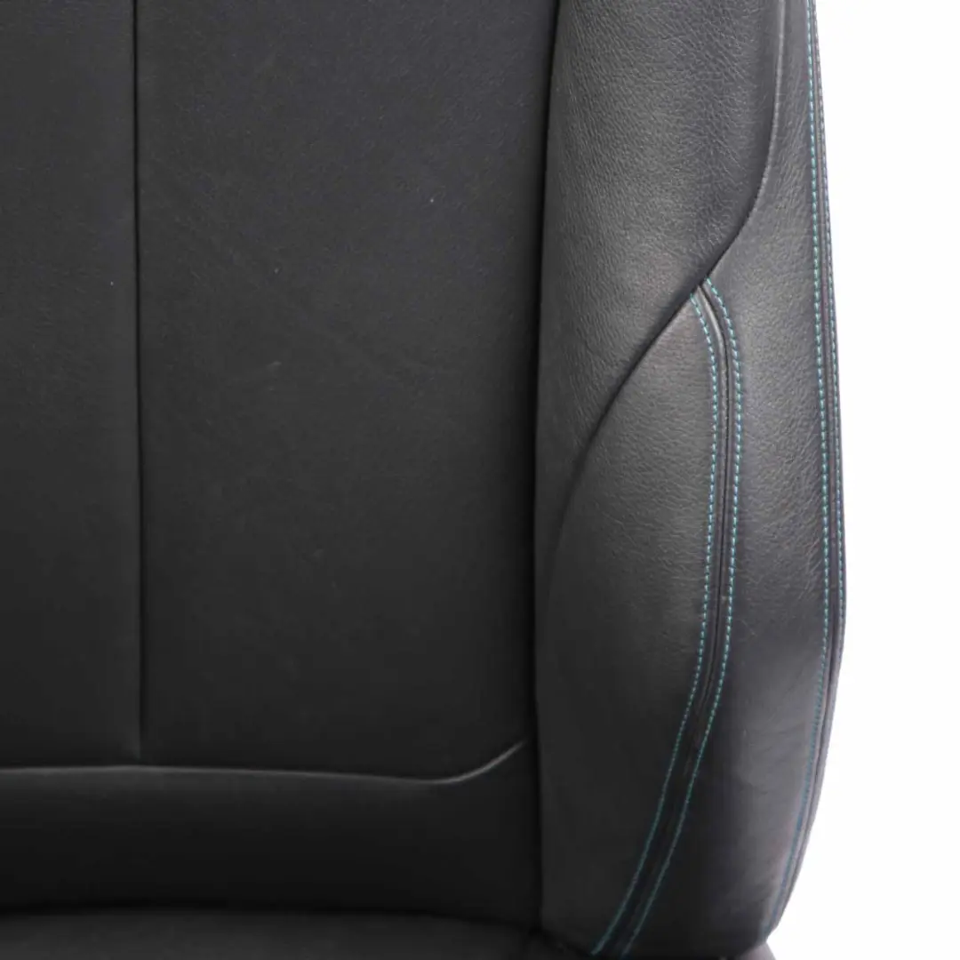 Heated Sport Black Leather Dakota Black Contrast Blue Seats Memory to BMW F87 M2 with Part number 8093939 BMW F87 M2 Heated Sport Black Leather Dakota Black Contrast Blue Seats Memory - SKU rhd-8093939-1 - Part number 8093939