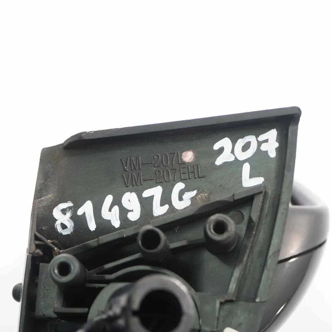 Wing Mirror Left Door N/S Outside Noir Obsidien Black - EXL VM207L to Peugeot 307 with Part number 8149CF Peugeot 307 Wing Mirror Left Door N/S Outside Noir Obsidien Black - EXL VM207L - SKU rhd-8149CF-NON - Part number 8149CF