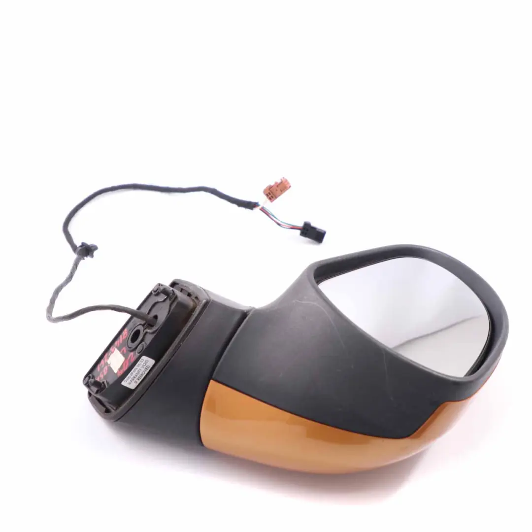 Wing Mirror Left Door N/S Outside Orange Salamanque to Peugeot 207 with Part number 8149ZFI Peugeot 207 Wing Mirror Left Door N/S Outside Orange Salamanque - SKU rhd-8149ZFI-OSA - Part number 8149ZFI