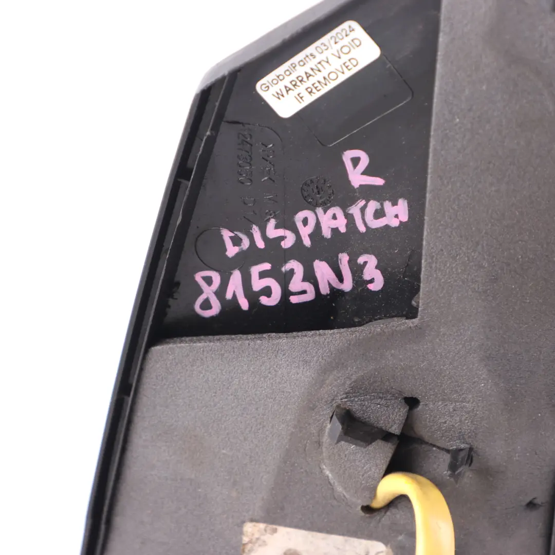 Wing Mirror Citroen Dispatch Peugeot Expert MK2 Right O/S Outside Primed to with Part number 8153N3 Wing Mirror Citroen Dispatch Peugeot Expert MK2 Right O/S Outside Primed - SKU rhd-8153N3 - Part number 8153N3