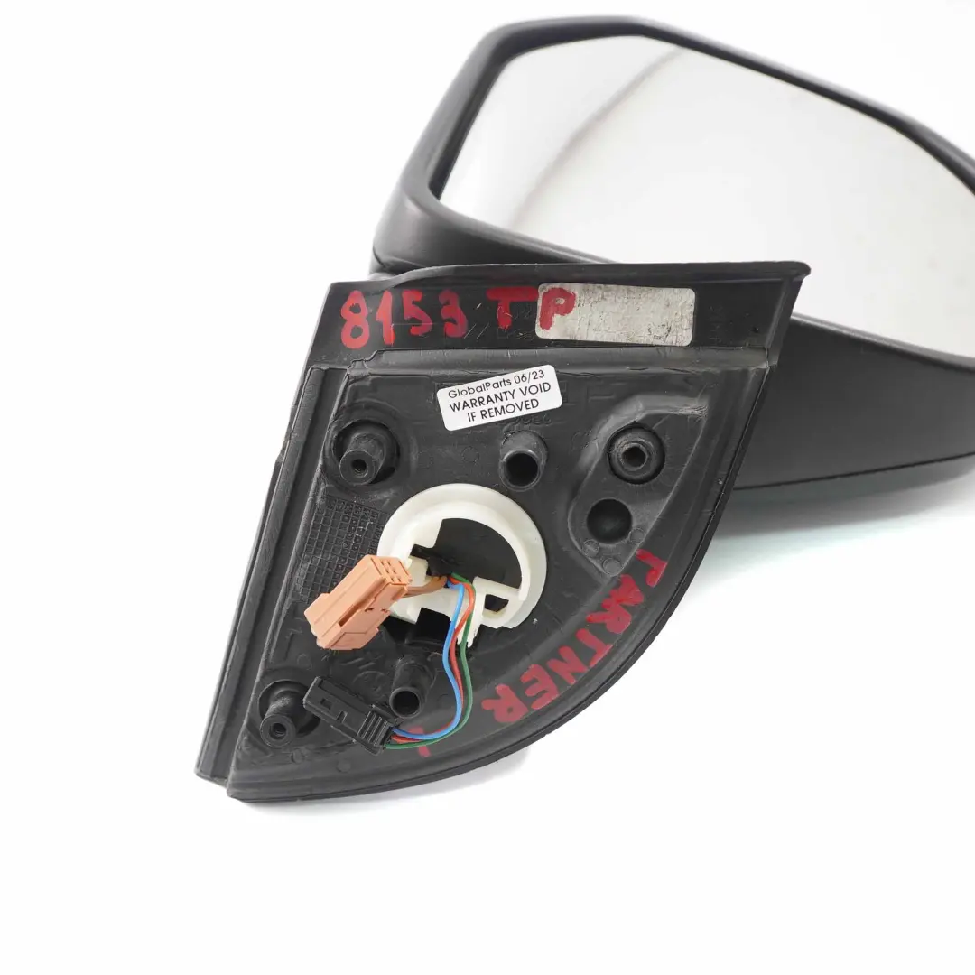 Wing Mirror Citroen Berlingo Peugeot Partner Left N/S Outside Primed to with Part number 8153TP Wing Mirror Citroen Berlingo Peugeot Partner Left N/S Outside Primed - SKU rhd-8153TP - Part number 8153TP