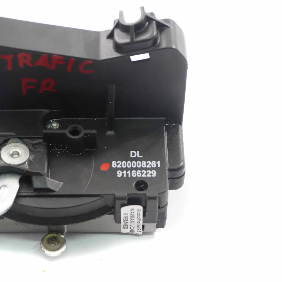 Door Lock Renault Trafic Vauxhall Vivaro Front Right O/S Mechanism to with Part number 8200008261 Door Lock Renault Trafic Vauxhall Vivaro Front Right O/S Mechanism - SKU rhd-8200008261 - Part number 8200008261