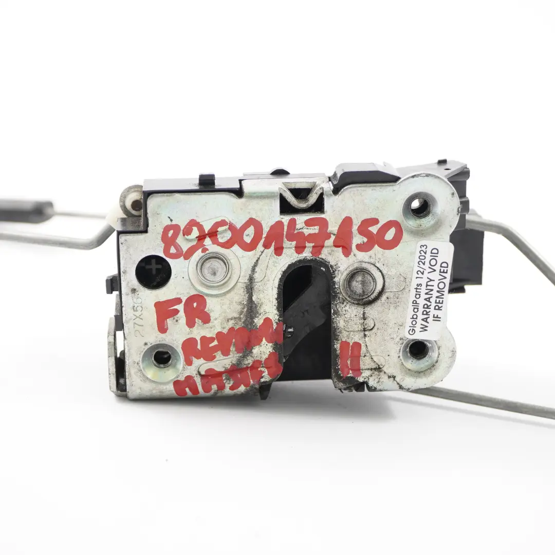 Door Lock Front Right O/S Latch Catch Mechanism to Renault Master 2 with Part number 8200147150 Renault Master 2 Door Lock Front Right O/S Latch Catch Mechanism - SKU rhd-8200147150 - Part number 8200147150