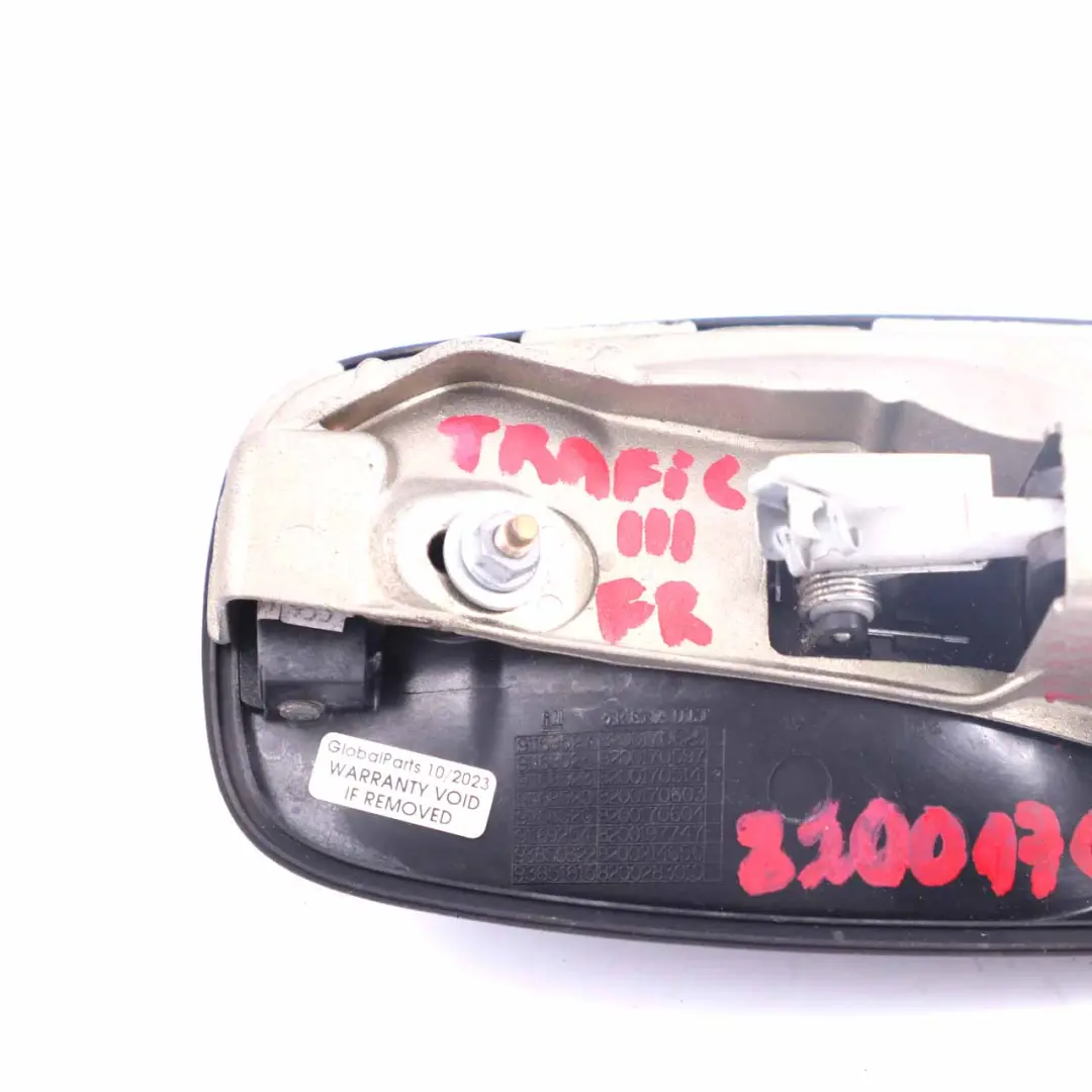  Door Handle Renault Trafic 2 Vivaro A Front Right O/S Grab Outside - SKU rhd-8200170513 - Part number 8200170513