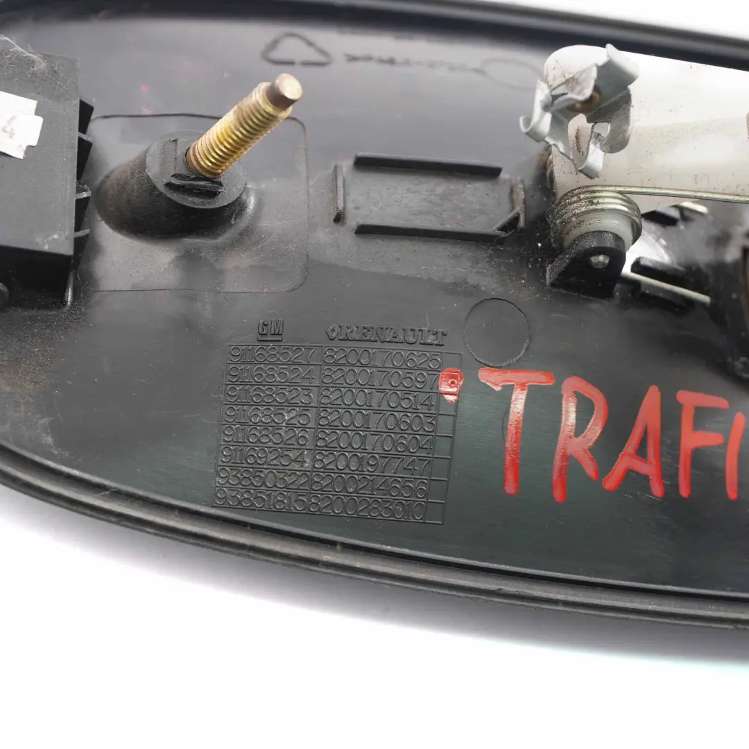 Door Handle Renault Trafic Vauxhall Vivaro Front Left N/S Grab to with Part number 8200170597 Door Handle Renault Trafic Vauxhall Vivaro Front Left N/S Grab - SKU rhd-8200170597 - Part number 8200170597