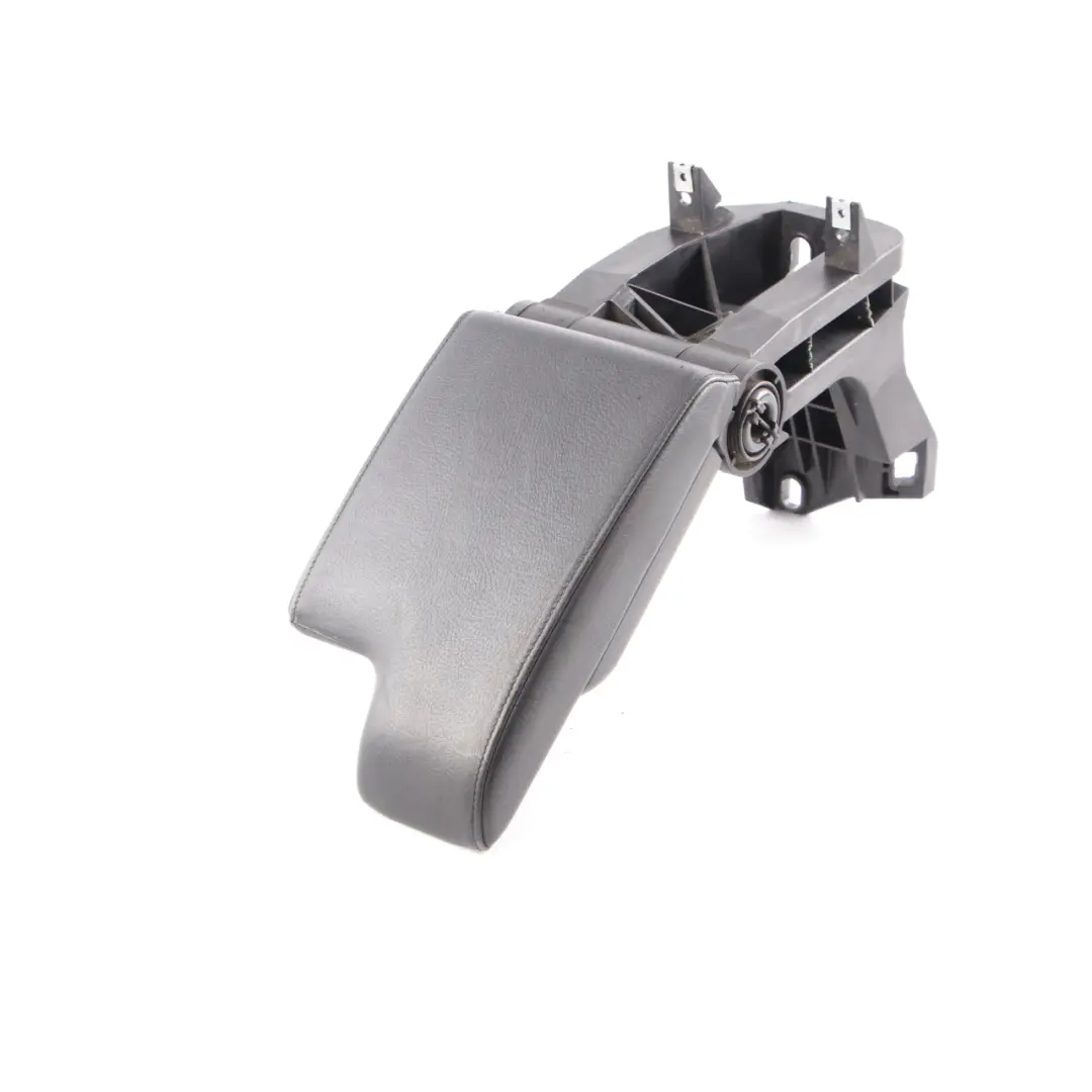 BMW E46 Centre Console Armrest Arm Rest Black Leather - SKU rhd-8213630 - Part number 8213630