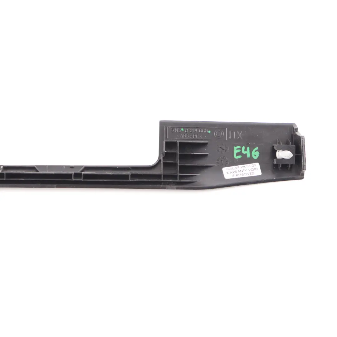 Dashboard Trim Panel Decorative Strip Cover High Gloss Black to BMW E46 with Part number 8214668 BMW E46 Dashboard Trim Panel Decorative Strip Cover High Gloss Black - SKU rhd-8234746 - Part number 8214668