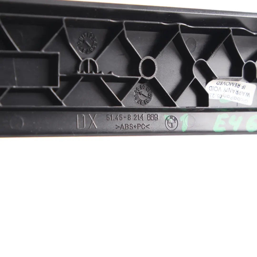 Decorative Strip Trim Dashboard Cover Left N/S High Gloss Black to BMW E46 with Part number 8214669 BMW E46 Decorative Strip Trim Dashboard Cover Left N/S High Gloss Black - SKU rhd-8234735 - Part number 8214669