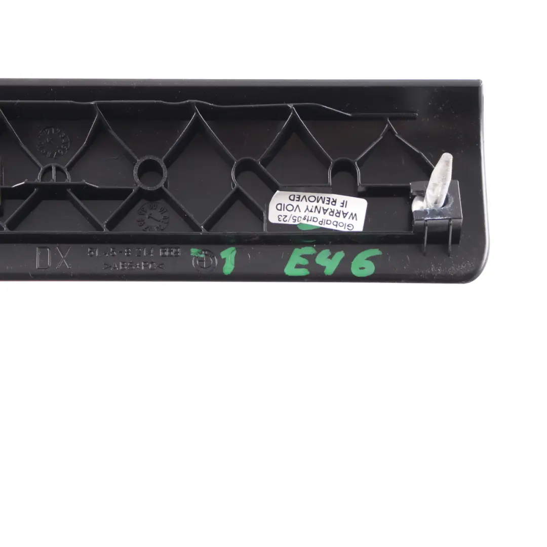 Decorative Strip Trim Dashboard Cover Left N/S High Gloss Black to BMW E46 with Part number 8214669 BMW E46 Decorative Strip Trim Dashboard Cover Left N/S High Gloss Black - SKU rhd-8234735 - Part number 8214669