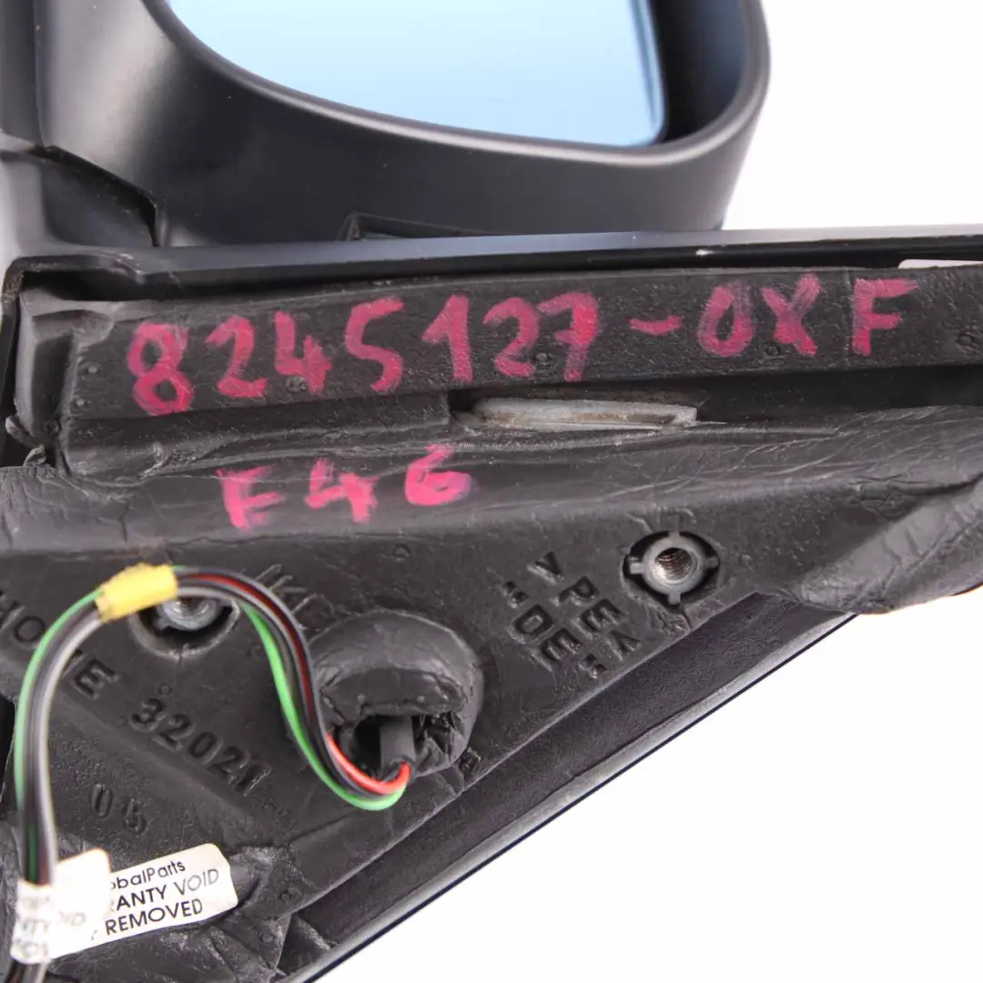 Heated Left N/S Wing Mirror Oxfordgruen 2 Oxford Green 430 BMW 3 Series E46 - SKU rhd-8245127-OXF - Part number 8245127