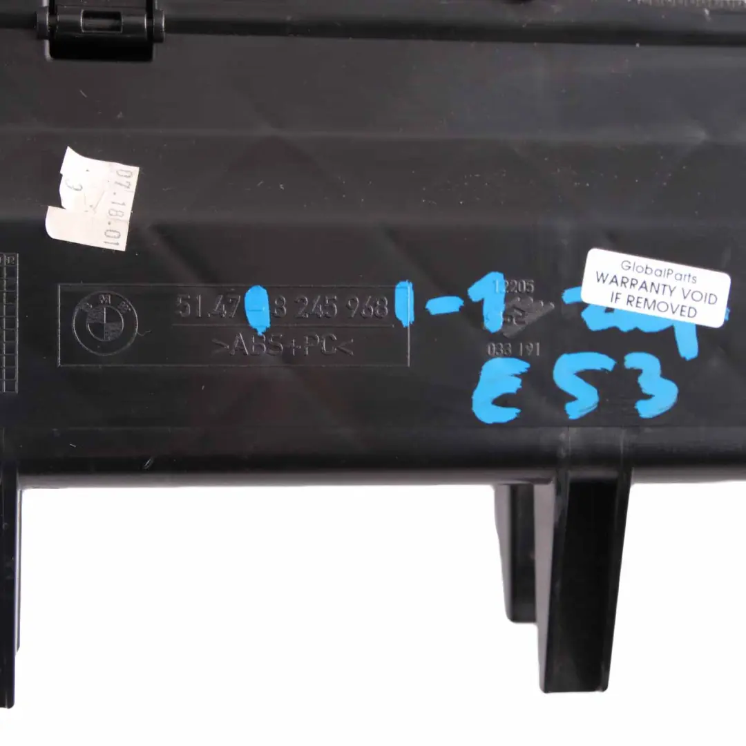 BMW X5 E53 Glove Box Storage Case Dashboard Trim Panel Vinyl Black 8245968 - SKU rhd-8245968-1 - Part number 7001265