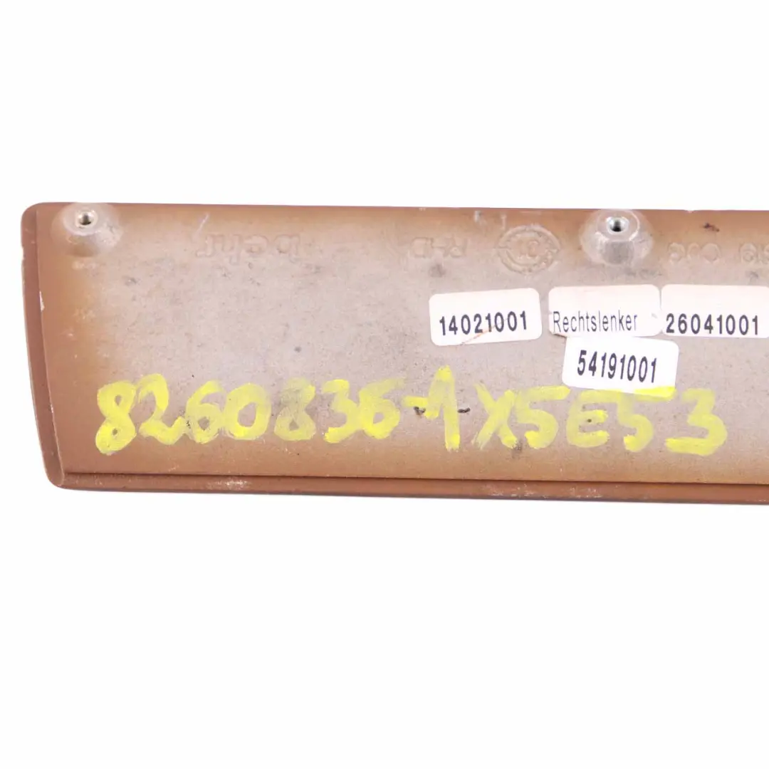 Centre Console Cover Trim Strip Wood Light Poplar 1 to BMW X5 E53 with Part number 8260836 BMW X5 E53 Centre Console Cover Trim Strip Wood Light Poplar 1 - SKU rhd-8260836-1 - Part number 8260836