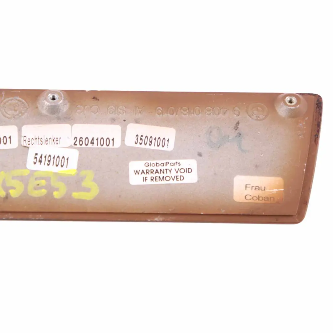 BMW X5 E53 Centre Console Cover Trim Strip Wood Light Poplar 1 - SKU rhd-8260836-1 - Part number 8260836