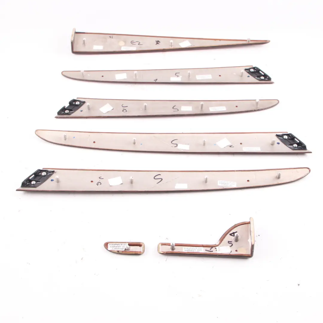 Interior Dashboard Dash Light Poplar Wood Trim Panel Strip Set to BMW X5 E53 with Part number 8260836 BMW X5 E53 Interior Dashboard Dash Light Poplar Wood Trim Panel Strip Set - SKU rhd-8260836-2 - Part number 8260836