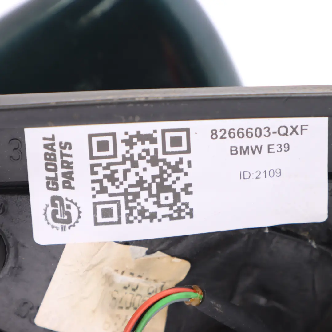 Wing Mirror Heated Outside Left N/S Door Oxford Green Metallic - 430 to BMW E39 with Part number 8266603 BMW E39 Wing Mirror Heated Outside Left N/S Door Oxford Green Metallic - 430 - SKU rhd-8266603-OXF - Part number 8266603