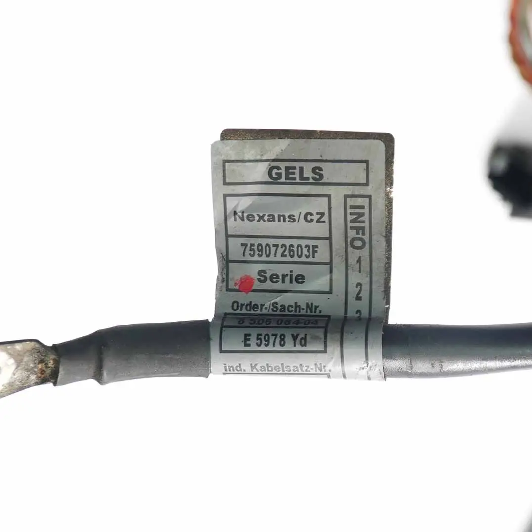 Gearbox Wiring BMW F07 530d 535d N57 N57S Engine Loom Harness Cables to with Part number 8506084 Gearbox Wiring BMW F07 530d 535d N57 N57S Engine Loom Harness Cables - SKU rhd-8506084 - Part number 8506084