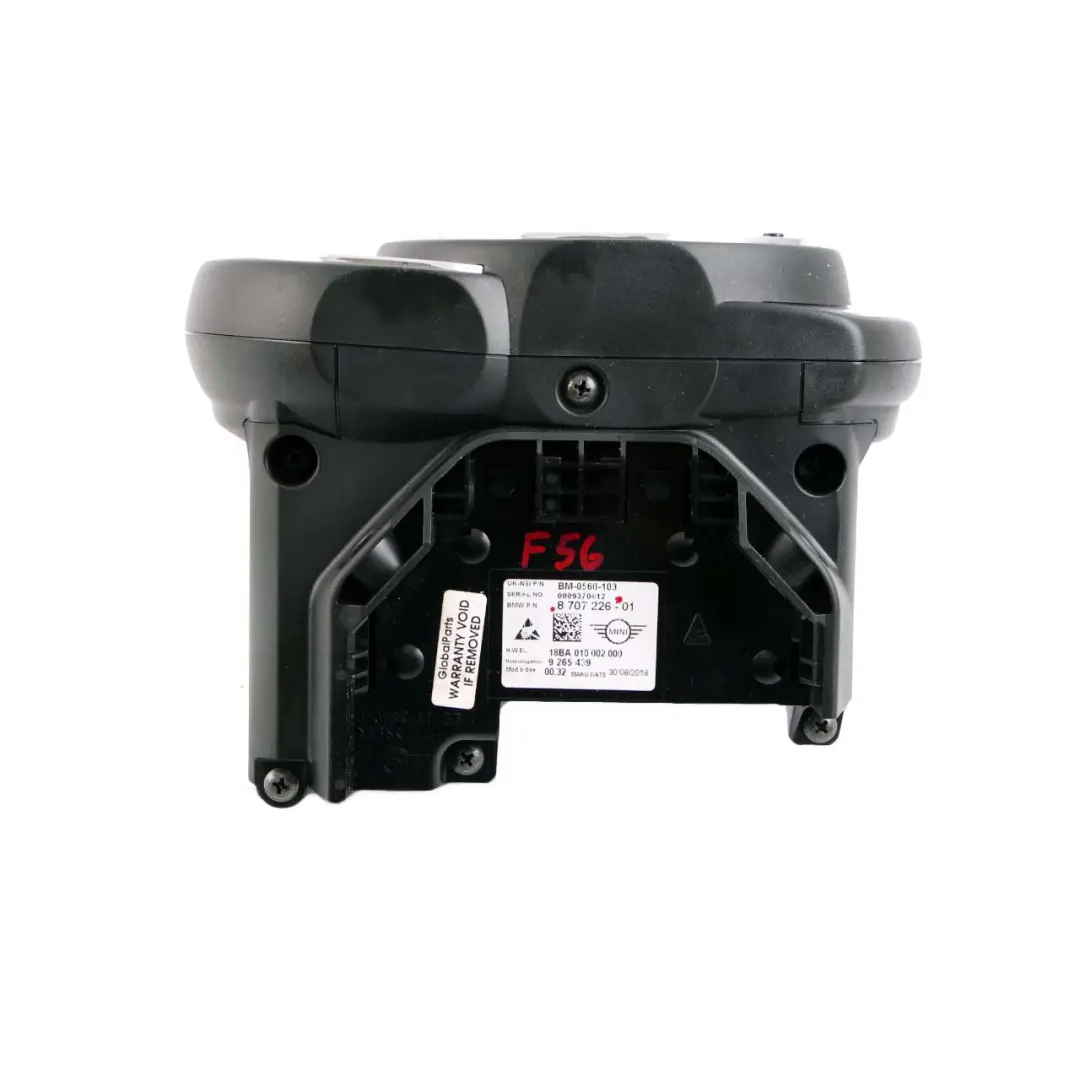 Speedometer Speedo Clock Instrument Cluster MPH to Mini Cooper S F55 F56 with Part number 8707226 Mini Cooper S F55 F56 Speedometer Speedo Clock Instrument Cluster MPH - SKU rhd-8707226 - Part number 8707226