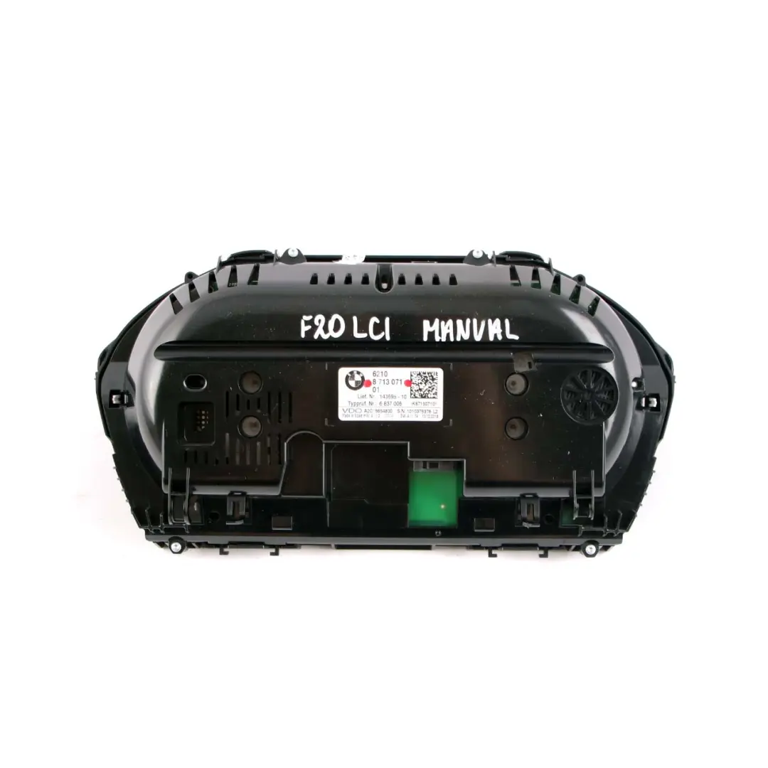 Instrument Cluster Speedo Clocks Manual Diesel to BMW 1 Series F20 F21 LCI with Part number 8713071 BMW 1 Series F20 F21 LCI Instrument Cluster Speedo Clocks Manual Diesel - SKU rhd-8713071 - Part number 8713071