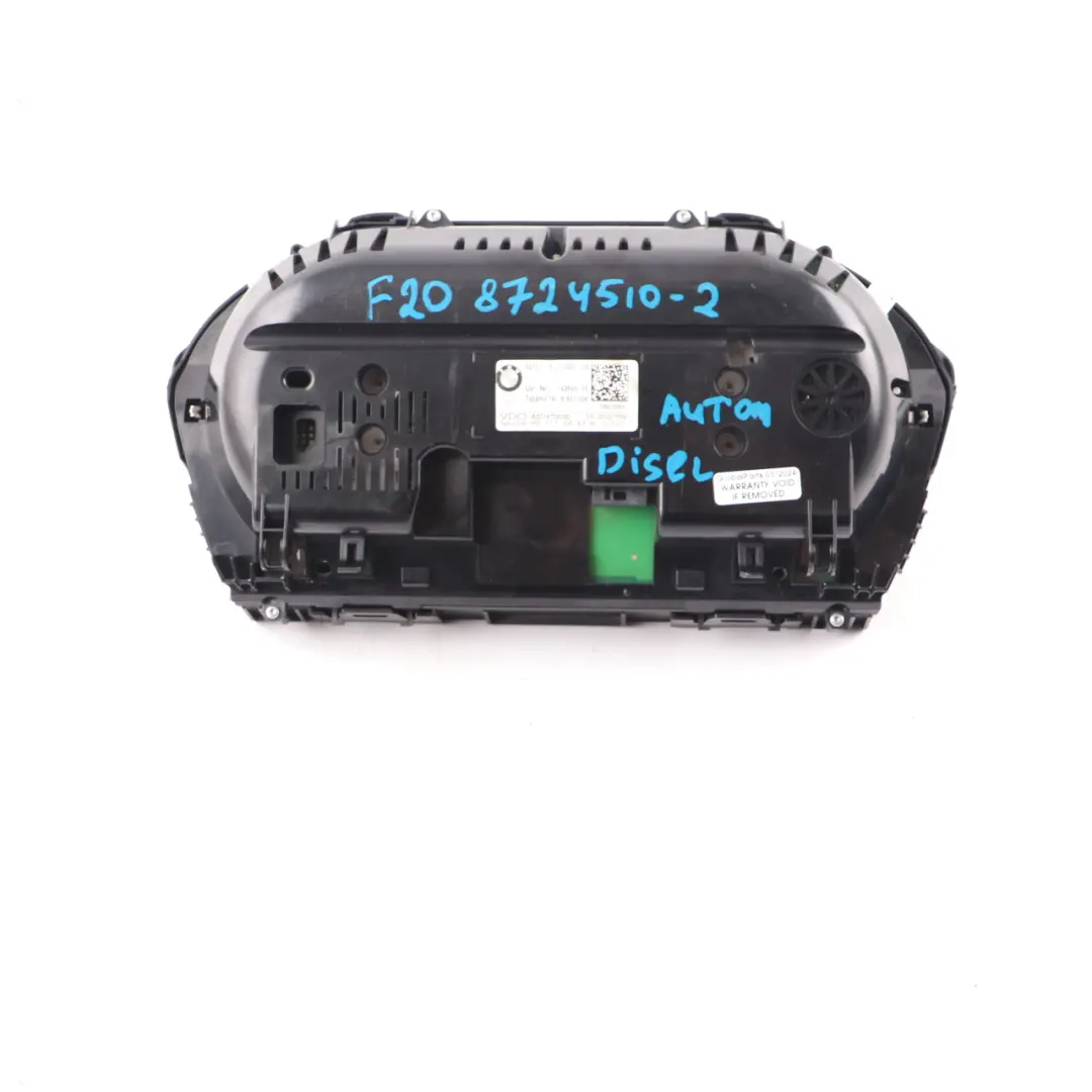  Instrument Cluster BMW F20 F21 F22 LCI Diesel Speedo Clocks Automatic - SKU rhd-8801329 - Part number 8801329