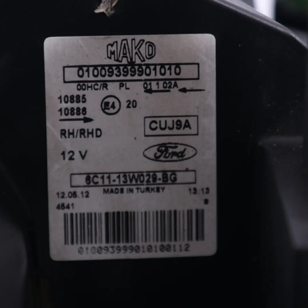 Headlamp Headlight Lamp Light Front Right O/S to Ford Transit with Part number 8C11-13W029-BG-UK Ford Transit Headlamp Headlight Lamp Light Front Right O/S - SKU rhd-8C11-13W029-BG-UK - Part number 8C11-13W029-BG-UK