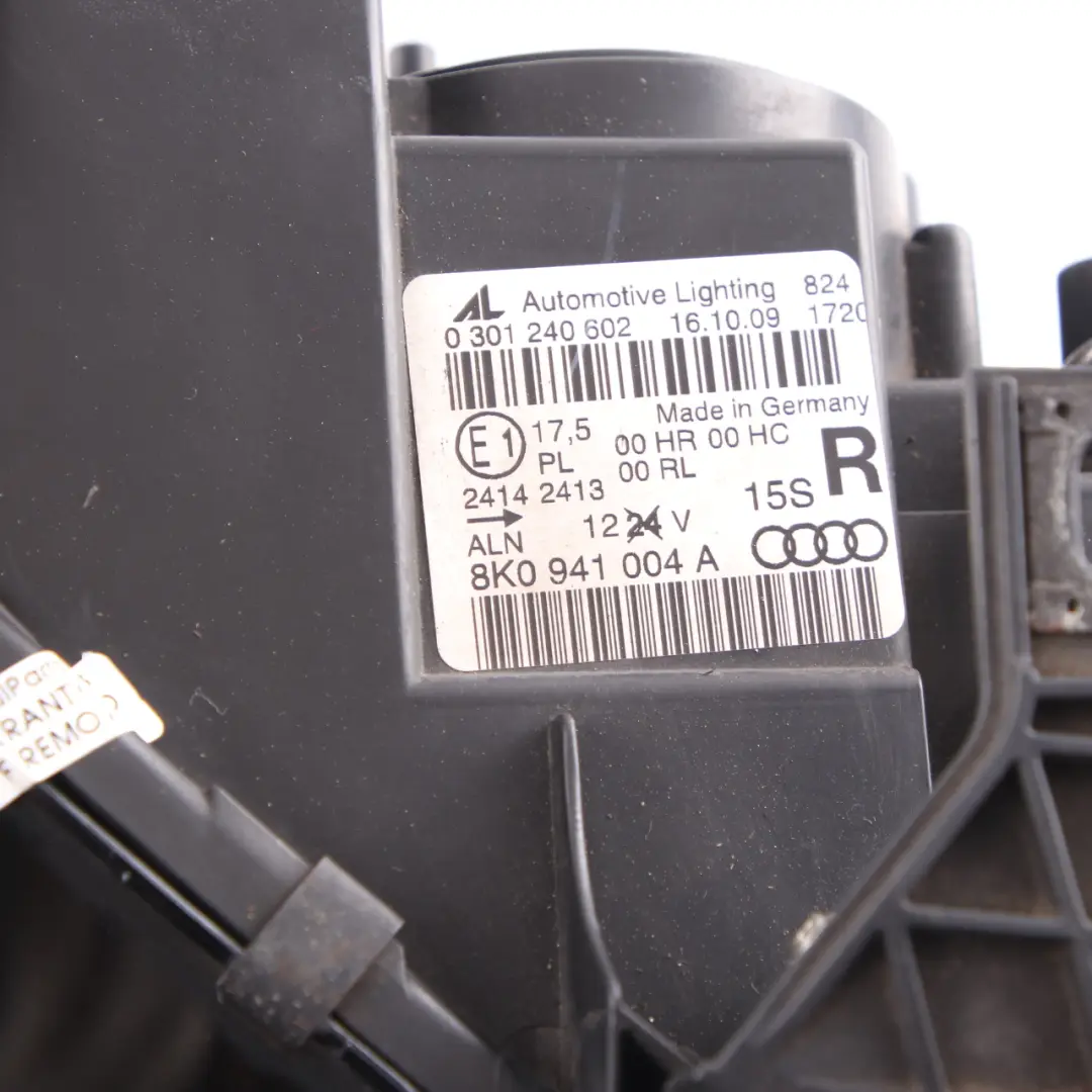 Headlight Headlamp Light Lamp Front Right O/S to Audi A4 B8 with Part number 8K0941004A Audi A4 B8 Headlight Headlamp Light Lamp Front Right O/S - SKU rhd-8K0941004A - Part number 8K0941004A