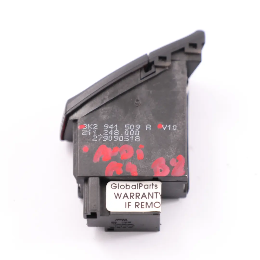 Hazard Warning Light Switch Button Unit to Audi A4 B8 A5 8T with Part number 8K2941509A Audi A4 B8 A5 8T Hazard Warning Light Switch Button Unit - SKU rhd-8K2941509A - Part number 8K2941509A