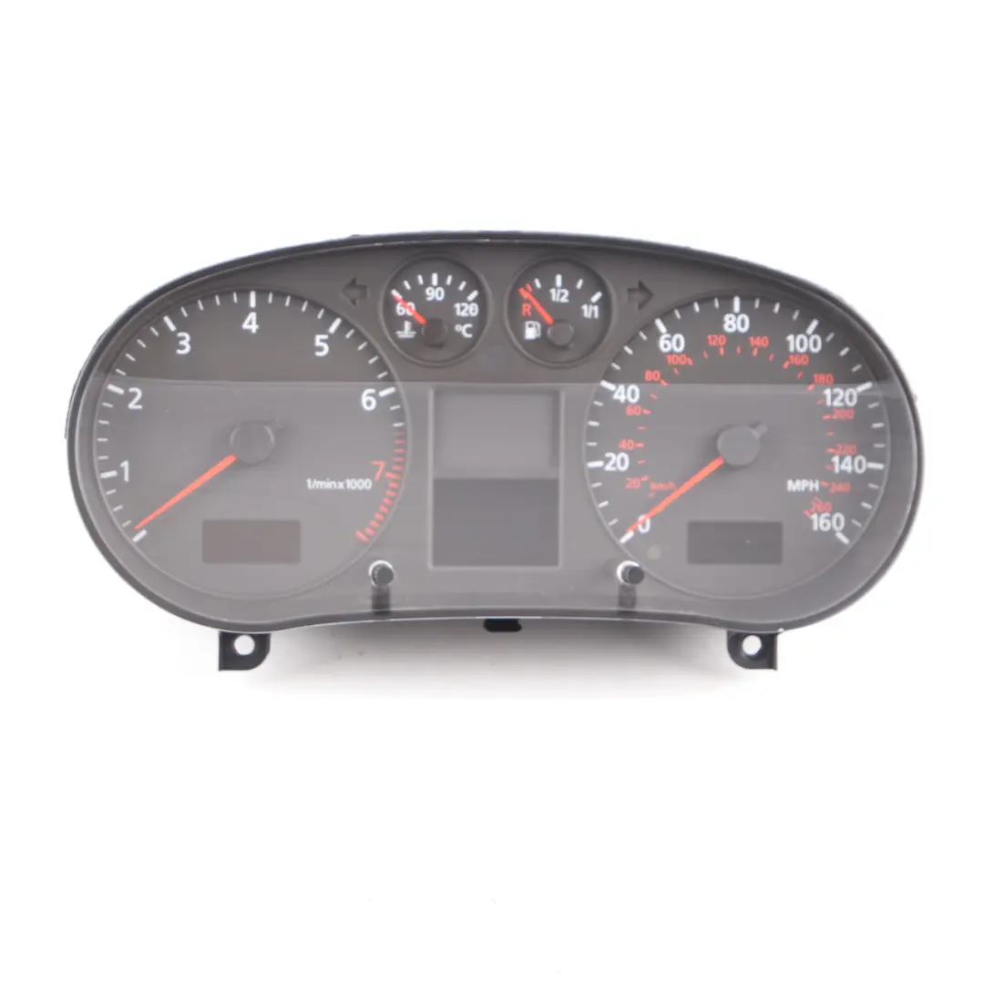 8L Petrol Instrument Cluster Speedo Clocks Meter Manual to Audi A3 with Part number 8L0920950A Audi A3 8L Petrol Instrument Cluster Speedo Clocks Meter Manual - SKU rhd-8L0920950A - Part number 8L0920950A