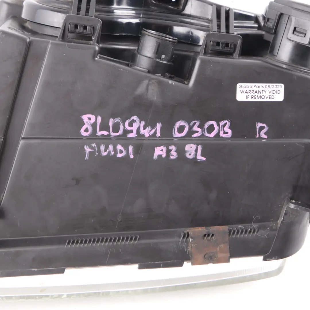 8L Headlight Headlamp Light Lamp Front Right O/S to Audi A3 with Part number 8L0941030B Audi A3 8L Headlight Headlamp Light Lamp Front Right O/S - SKU rhd-8L0941030B - Part number 8L0941030B