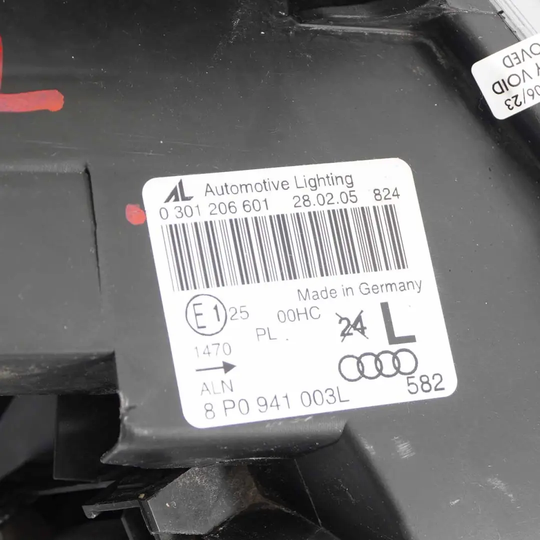 Audi A3 8P Headlight Headlamp Light Lamp Front Left N/S - SKU rhd-8P0941003L - Part number 8P0941003L