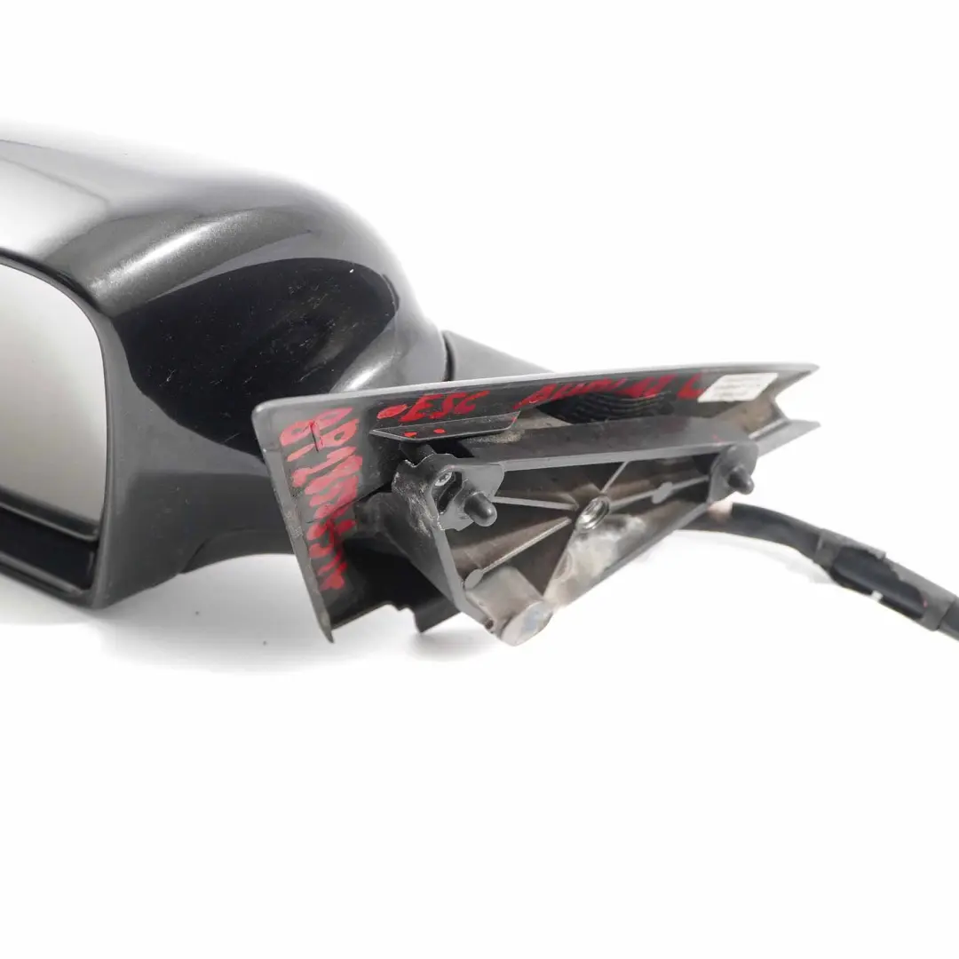 Audi A3 8P Wing Mirror Door Left N/S Outside Ebony Black Pearl - LZ9W - SKU rhd-8P1858531G-ESC - Part number 8P1858531G
