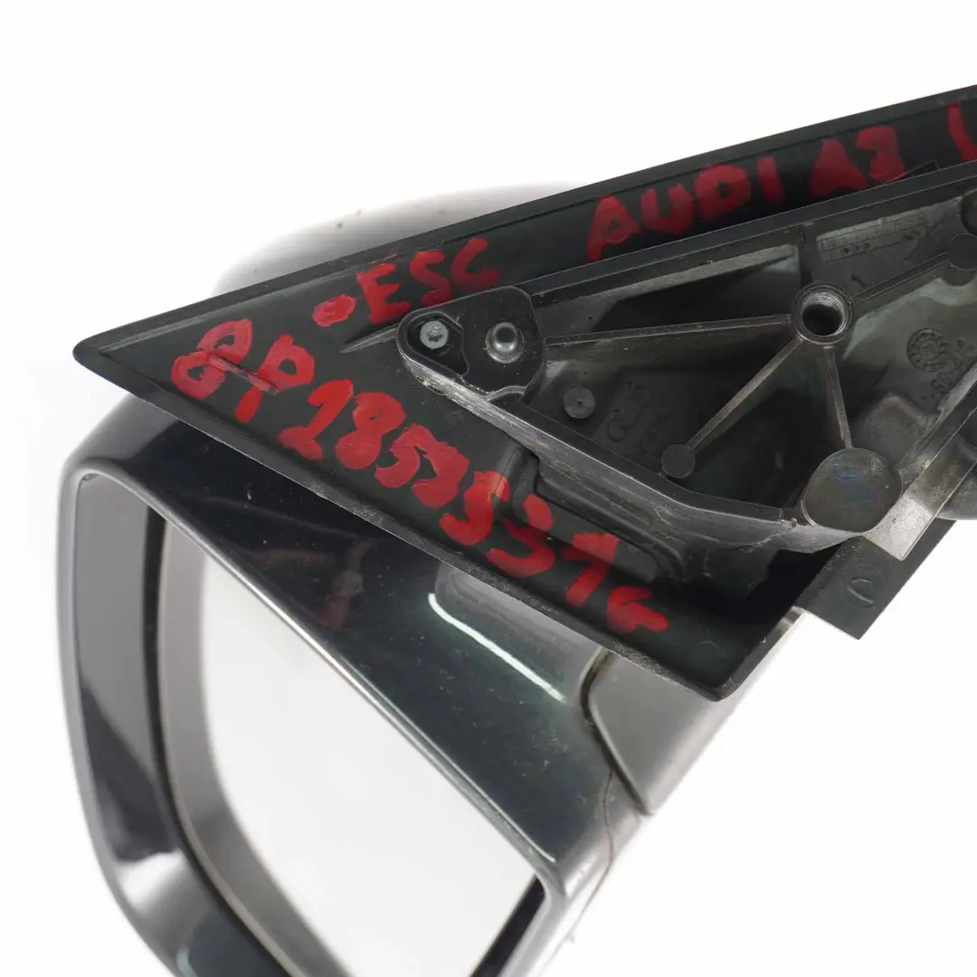 Wing Mirror Door Left N/S Outside Ebony Black Pearl - LZ9W to Audi A3 8P with Part number 8P1858531G Audi A3 8P Wing Mirror Door Left N/S Outside Ebony Black Pearl - LZ9W - SKU rhd-8P1858531G-ESC - Part number 8P1858531G