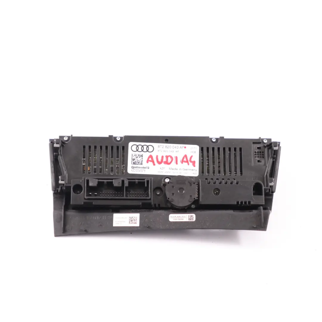 Con Heater Climate Control A/C Unit Switch Panel to Audi A4 B8 Air with Part number 8T2820043AF Audi A4 B8 Air Con Heater Climate Control A/C Unit Switch Panel - SKU rhd-8T2820043AF - Part number 8T2820043AF