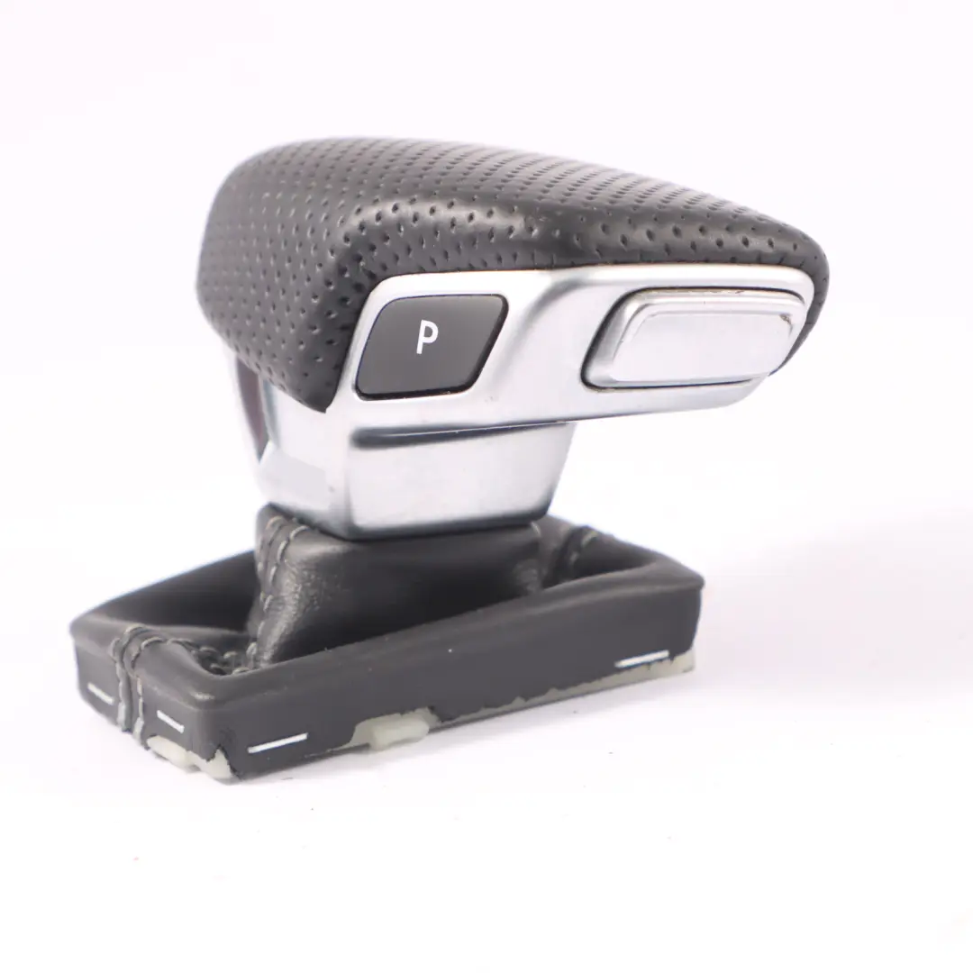 Gear Selector Audi A4 B9 A5 F5 Lever Knob Automatic Leather Black - SKU RHD-8W2713140D - Part number 8W2713140D