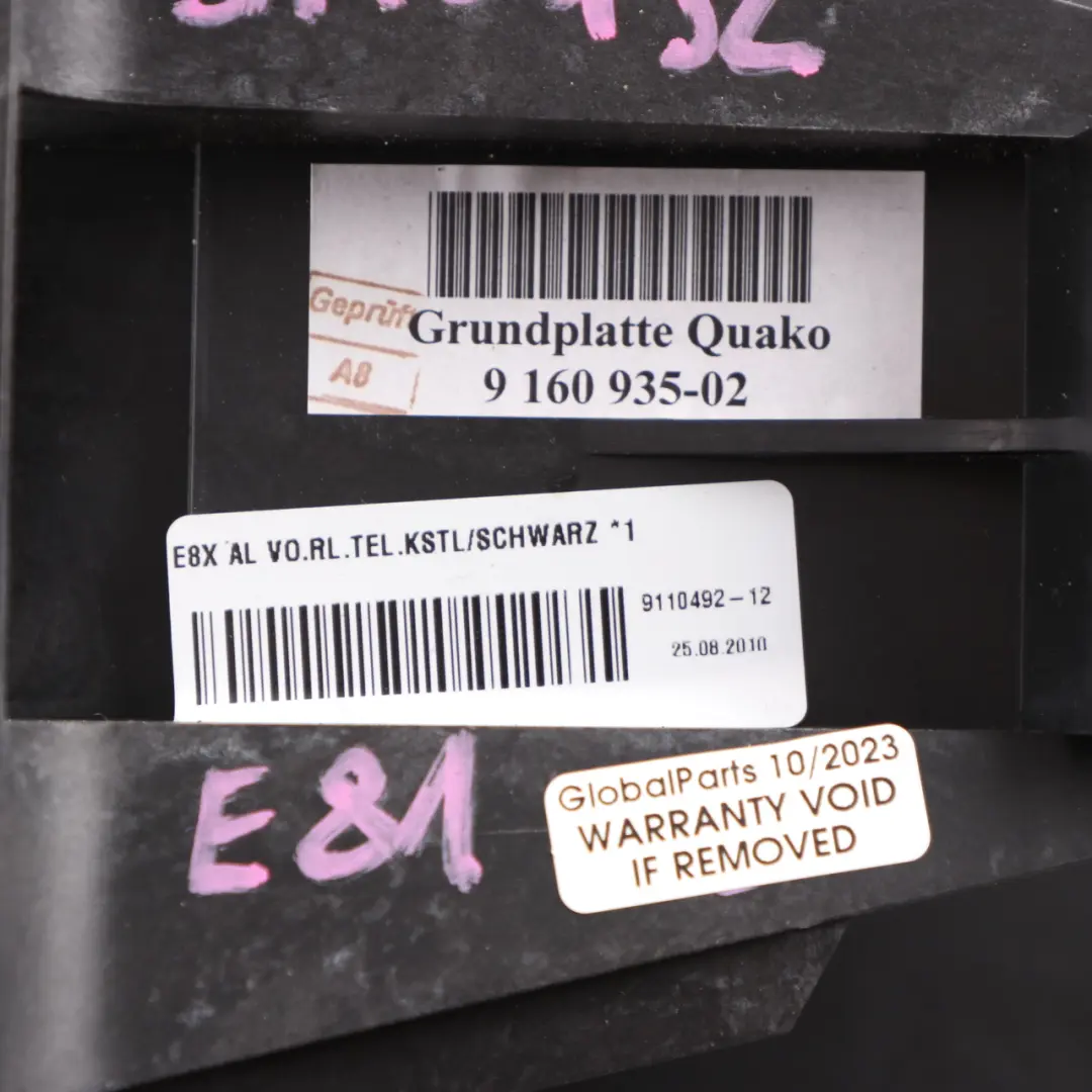 Centre Console Arm Rest Armrest Black to BMW E81 E82 E87N LCI with Part number 9110492 BMW E81 E82 E87N LCI Centre Console Arm Rest Armrest Black - SKU rhd-9110492 - Part number 9110492